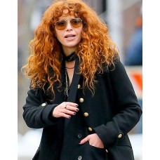 Russian Doll Season 2 Natasha Lyonne Black Wool Coat